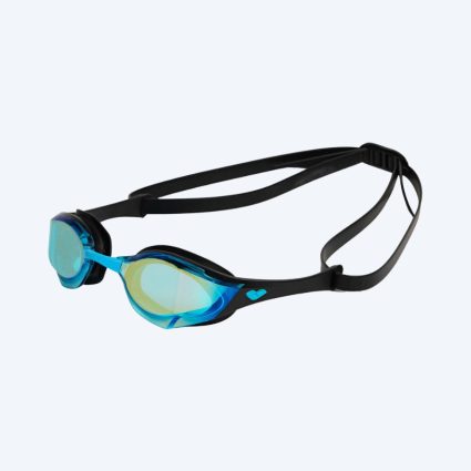 Arena Elite svømmebriller - Cobra Edge SWIPE Mirror - Sort (blå mirror)