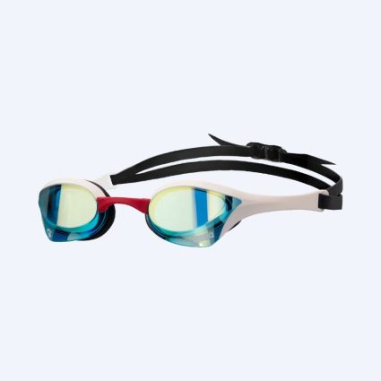 Arena Elite svømmebriller - Cobra Ultra SWIPE Mirror - Blå/hvid (Blå mirror) - Elite svømmebriller - Mirror Linse