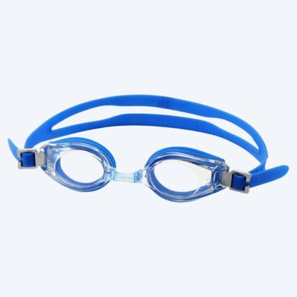 Primotec langsynede svømmebriller med styrke - (-1.0) til (+8.0) - Blå (Klare glas)