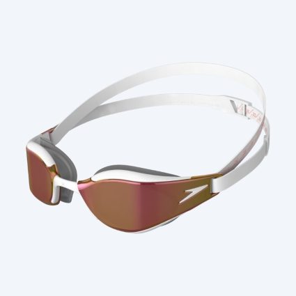 Speedo Elite svømmebriller - Fastskin Hyper Elite Mirror - Guld/hvid