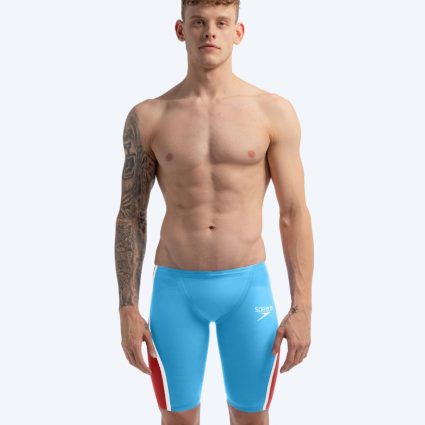 Speedo konkurrence badebukser til mænd - LZR Pure Intent 2.0 - Blå/rød - Badebukser til mænd - Konkurrence