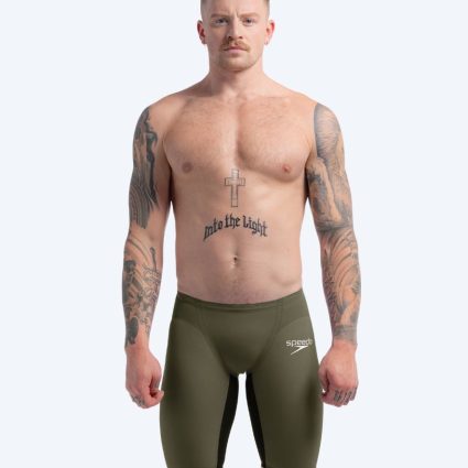 Speedo konkurrence badebukser til mænd - LZR Pure Valor 2.0 - Grøn/sort