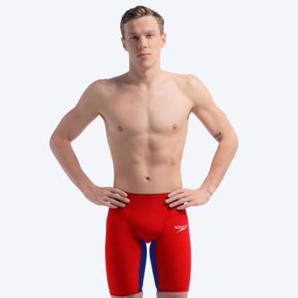 Speedo konkurrence badebukser til mænd - LZR Pure Valor 2.0 - Rød/blå