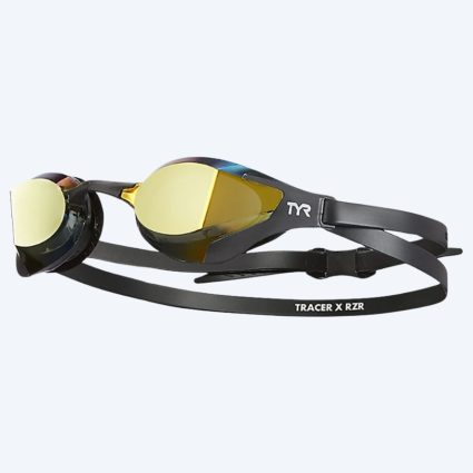 TYR svømmebriller - Tracer-X Racing RZR Mirrored - Sort/guld