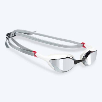 Watery Elite svømmebrille - Murphy Mirror - Hvid/sølv
