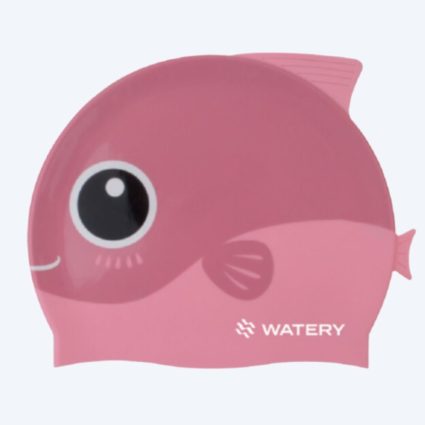 Watery badehætte til børn - Fishi - Pink Fish - Badehætter - Unisex